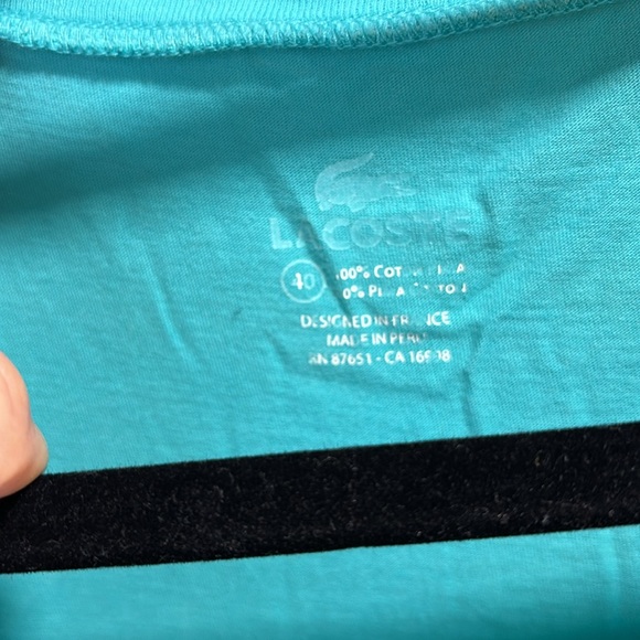 Lacoste aqua t-shirt 💚🩵 - Picture 2 of 2
